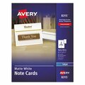 Avery Dennison Avery, Note Cards For Inkjet Printers, 4 1/4 X 5 1/2, Matte White W/envelopes, 60PK 8315